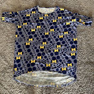 Blue and Yellow Minnie Mouse LuLaRoe Irma